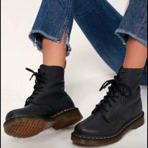 Doc Martens black leather boots